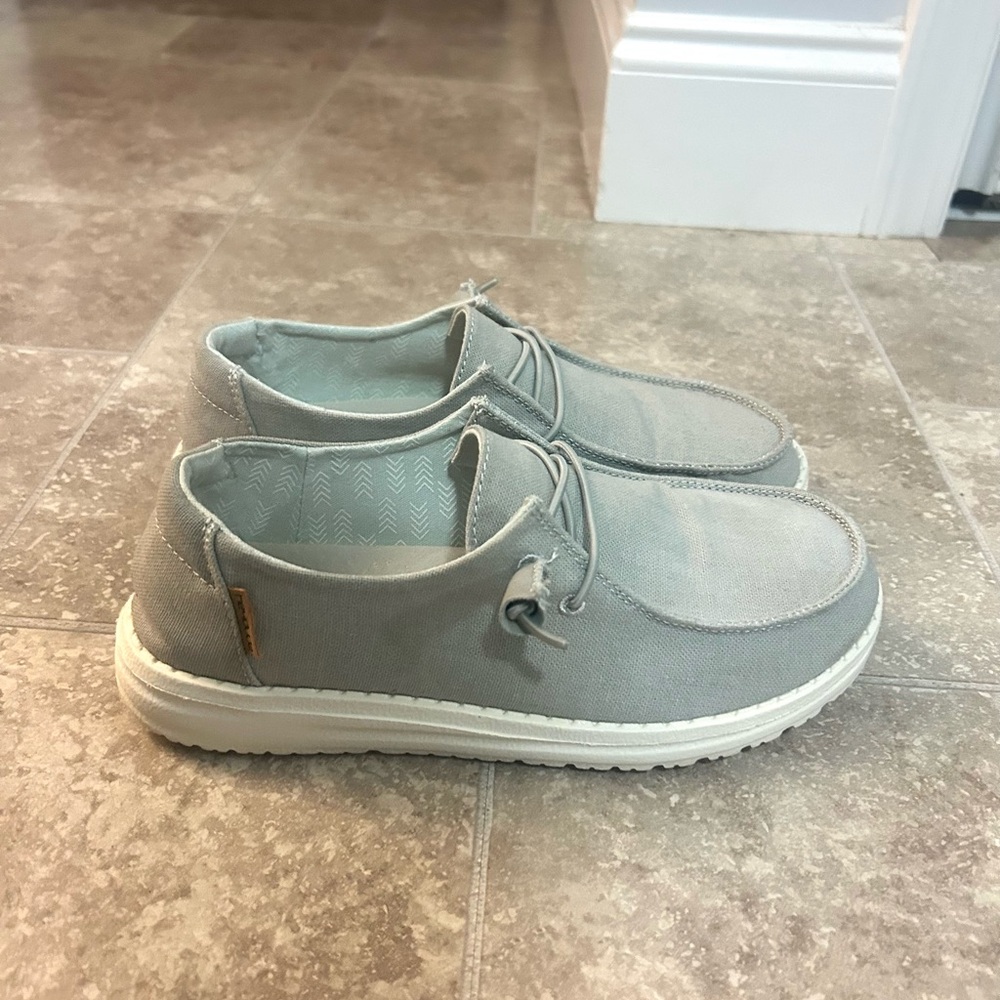 Hey Dude Soft Gray Shoes